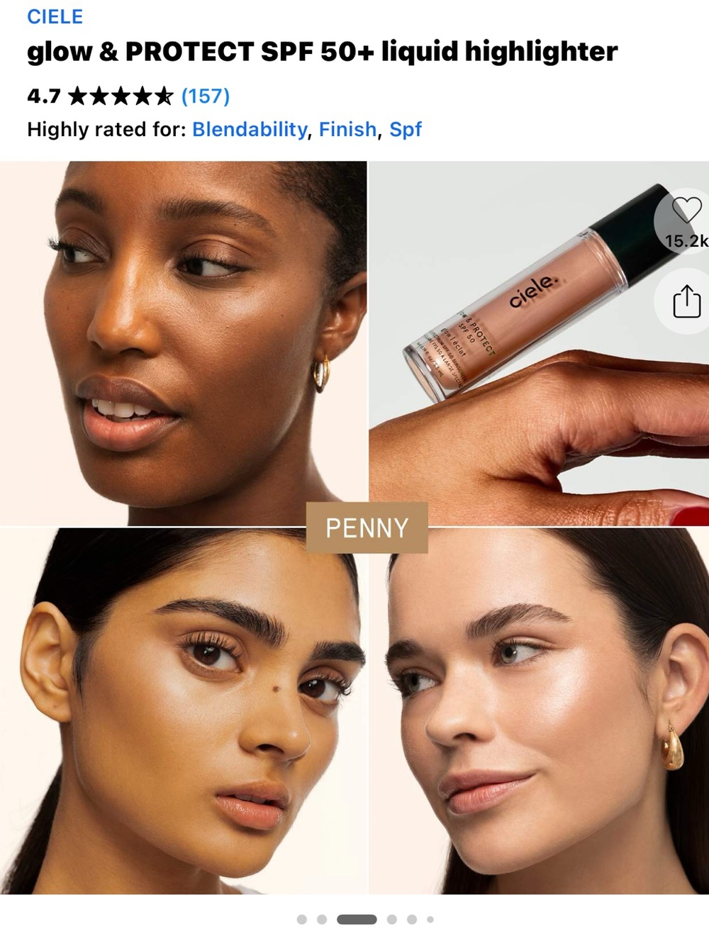 Ciele Penny Glow & Protect SPF 50+ Liquid Highlighter